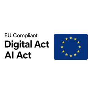 EU compliant Digital Act and AI Act badge