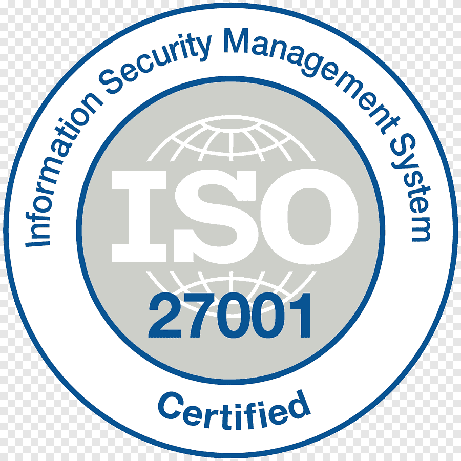 ISO 27001 Information Security Management System certified badge